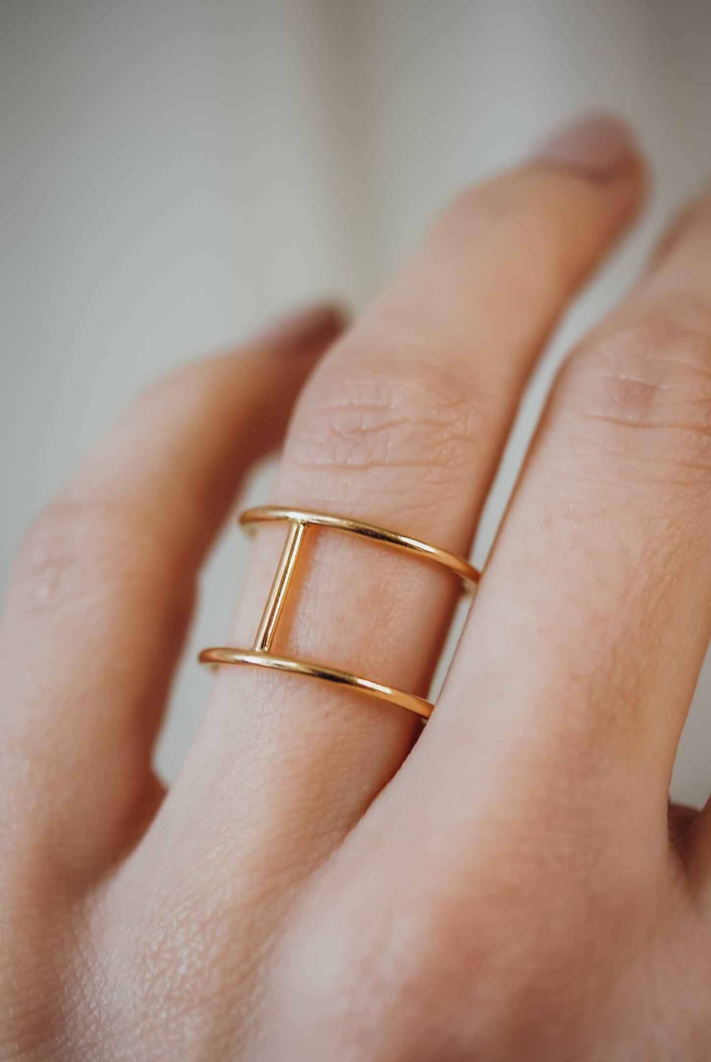 Hannah Naomi - Thick Cage Ring, 14K Gold Fill: Smooth Finish / 6.5 / Small