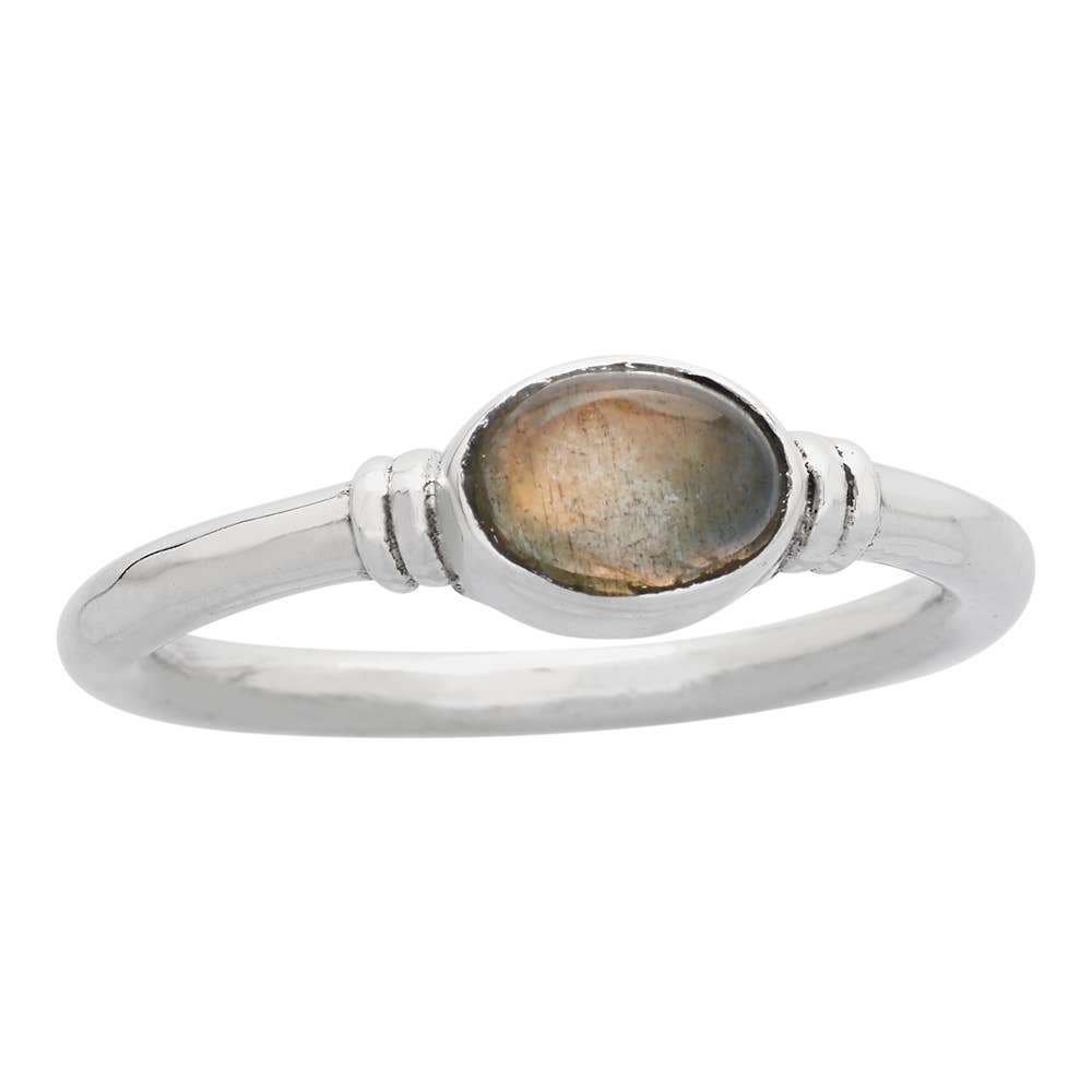 Tiger Mountain Jewelry - Sunset Vibes Labradorite Sterling Silver Ring: 5