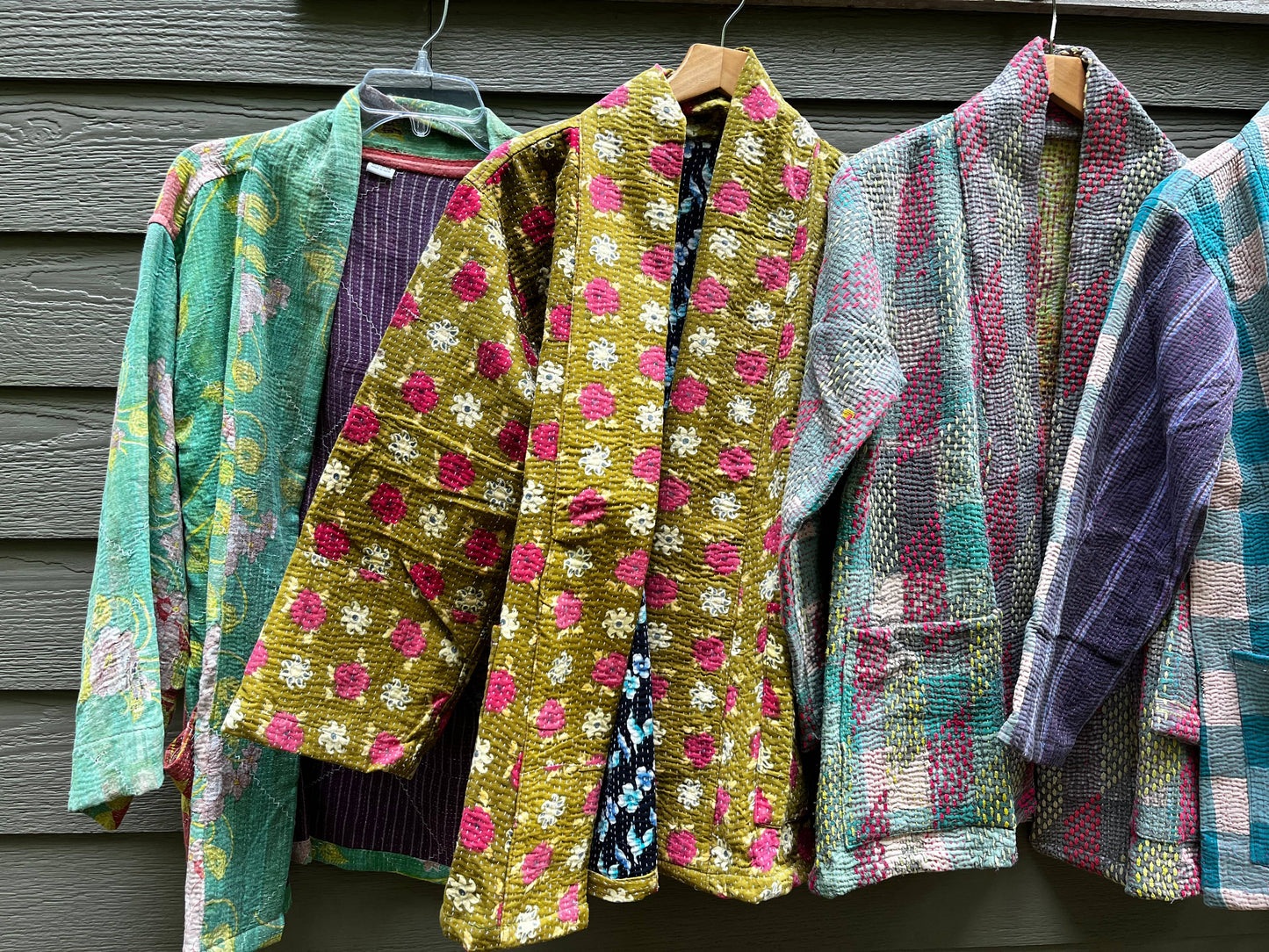 Seeds - Kantha Blazer Jacket | Repurposed Cotton Pockets One Size