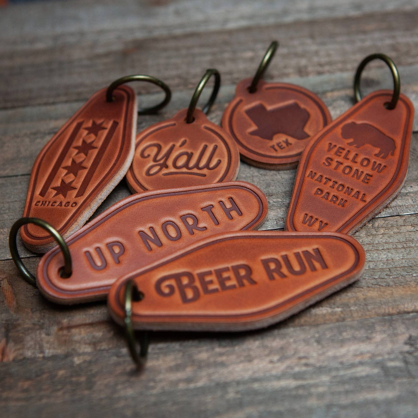 Sugarhouse Leather - West Coaster Leather Keychain Motel Style