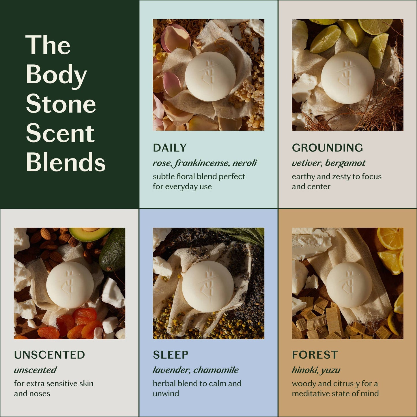 Grounding Stone | Deep Moisturizing Lotion Bar: Starter Kit (3.5 oz)