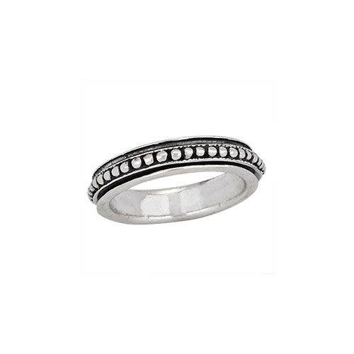 Tiger Mountain Jewelry - Spinning Through Space And Time Sterling Silver Spinner Ring: 8