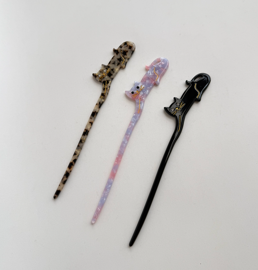 Adorro - Embellished Stretching Cat Hair Stick : Assorted