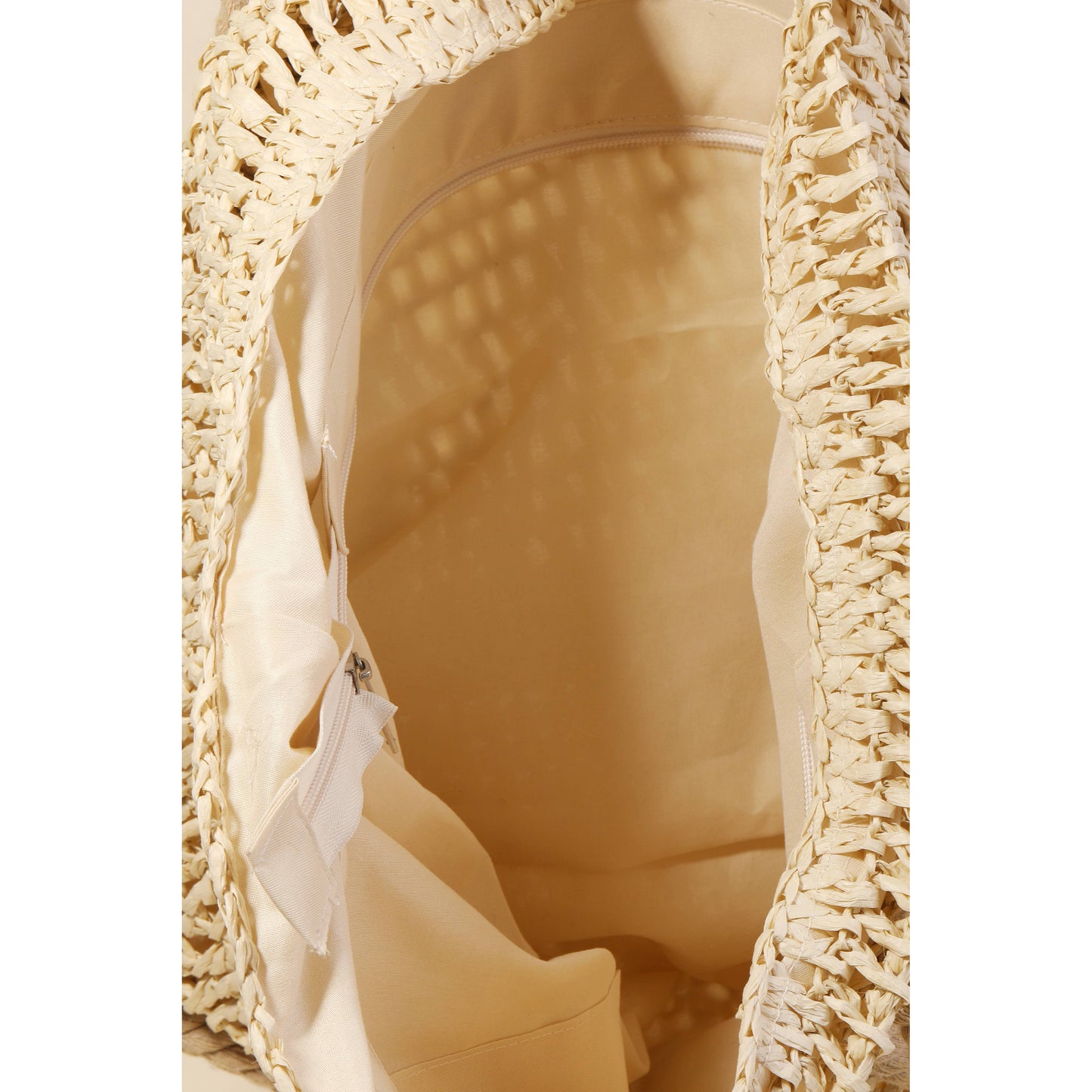 Anarchy Street - Rope Handle Straw Braided Tote Bag: KA