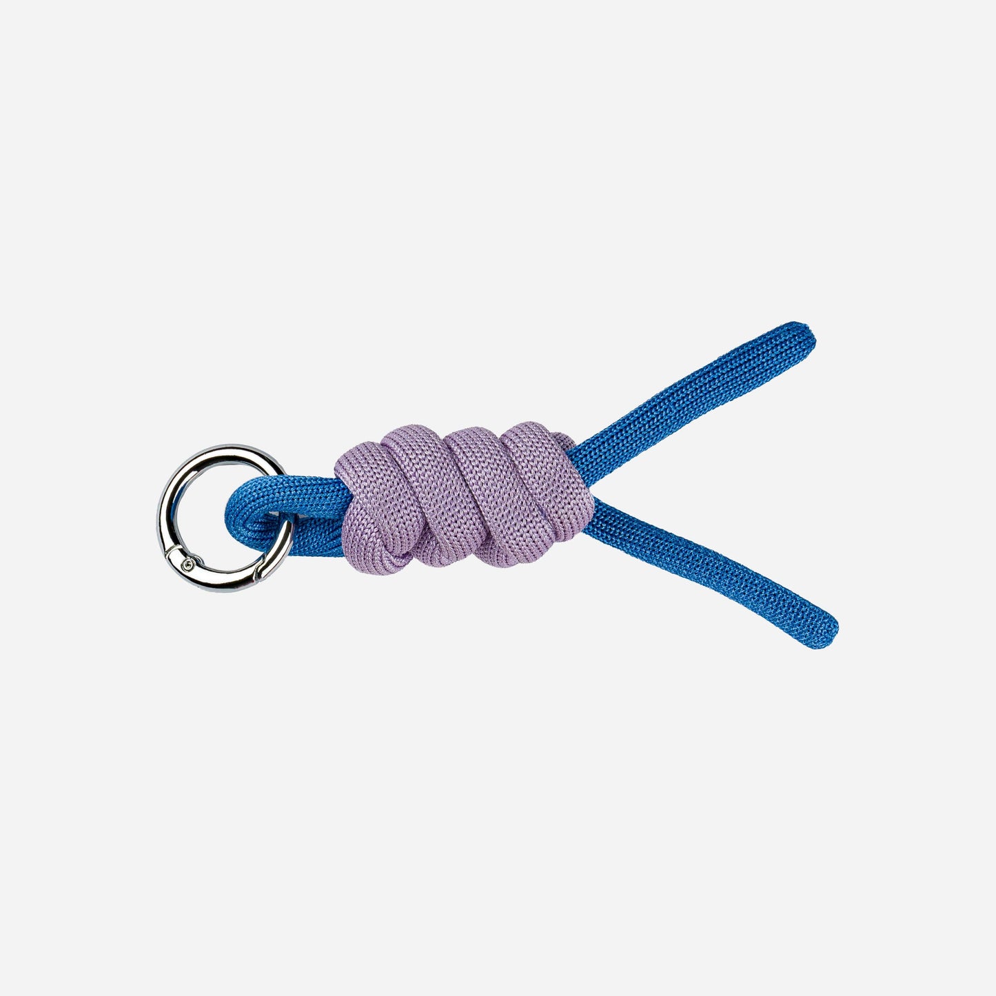 Colorblock Knot Keychain: Lime