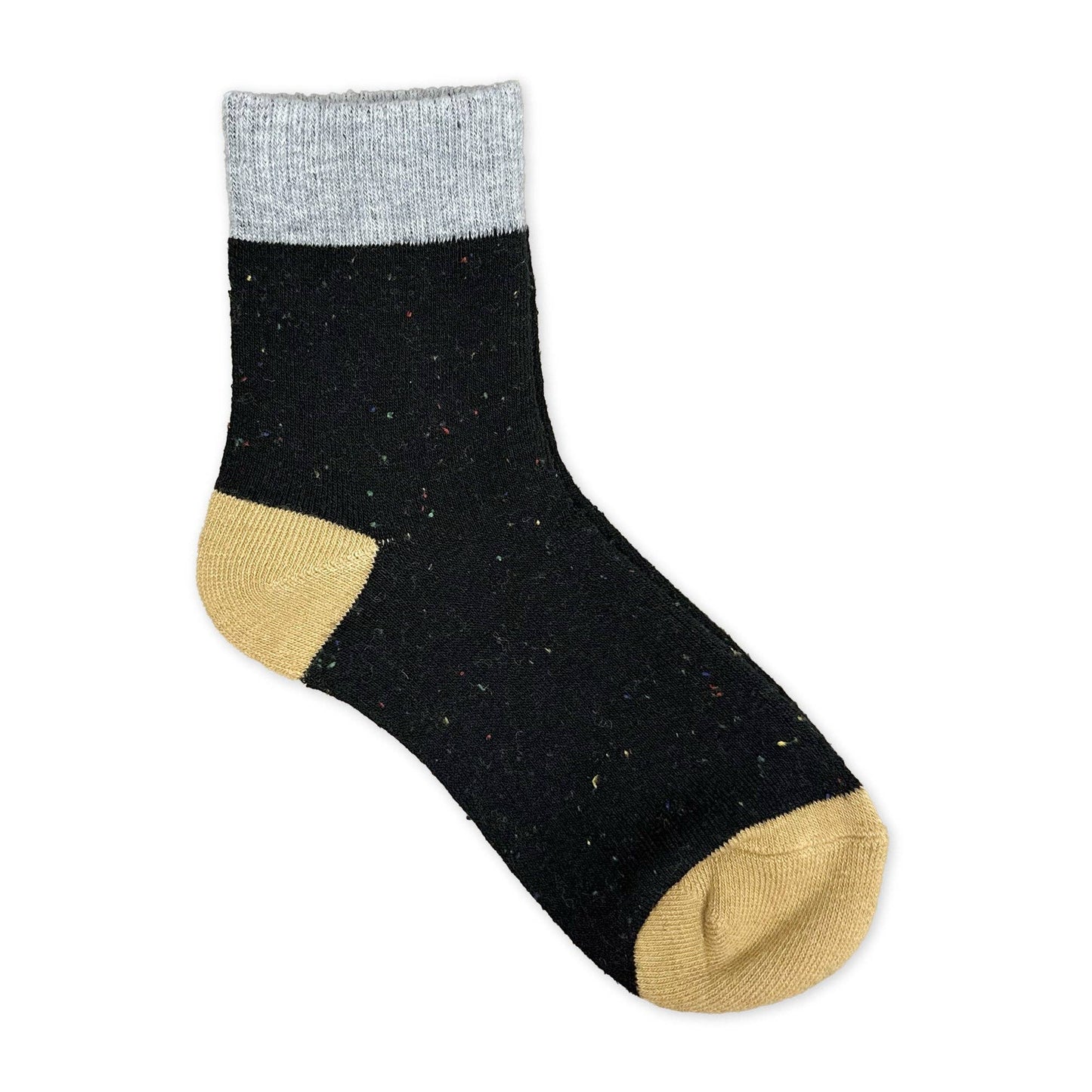 Tri-Color Speckled Cami Socks – Soft & Cozy for All Seasons: Pink - Teal - Lt Gray