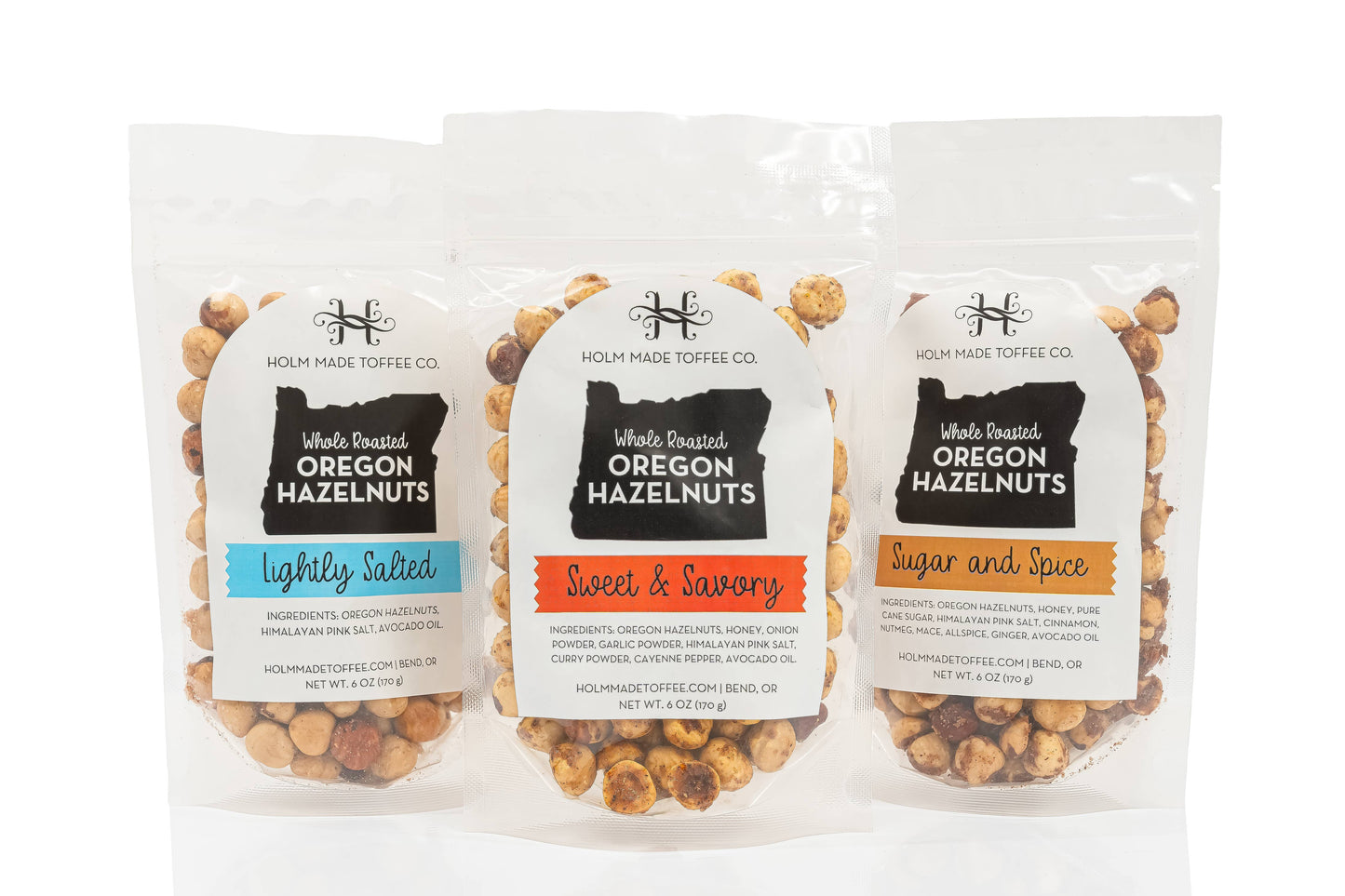 Try Them All - Whole Roasted Oregon Hazelnuts