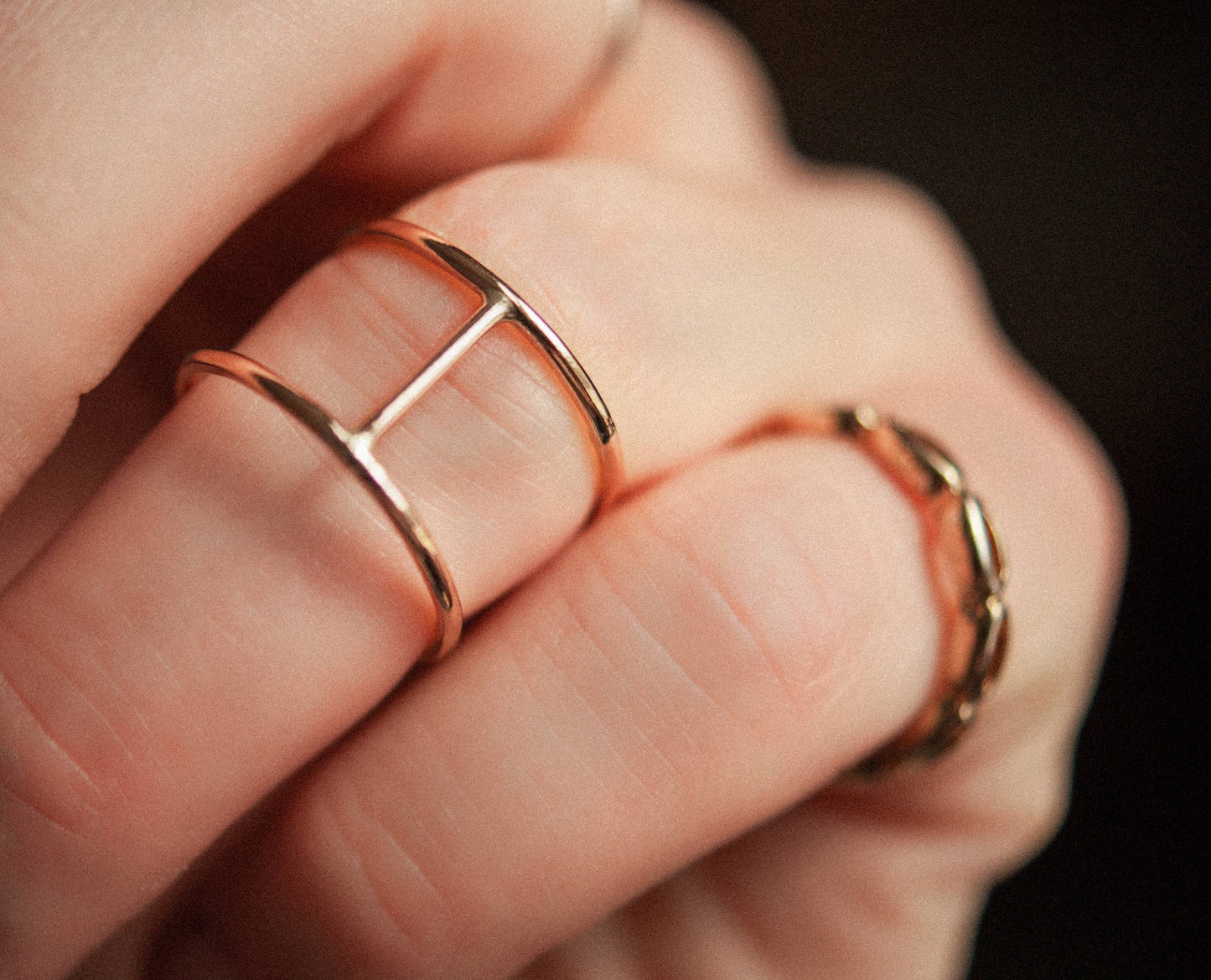 Hannah Naomi - Thick Cage Ring, 14K Gold Fill: Smooth Finish / 6.5 / Small