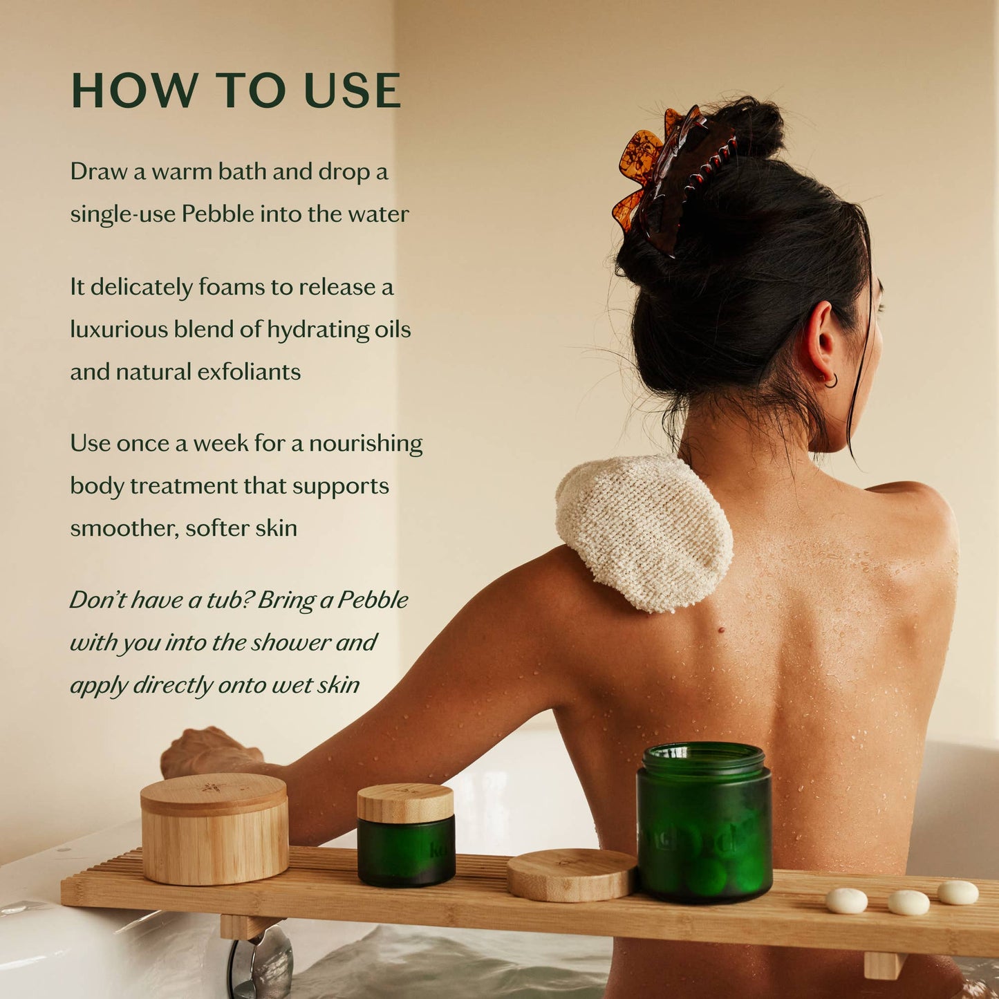 Breathe Pebble | Deep Moisturizing Solid Bath & Shower Oil: Tray of 20