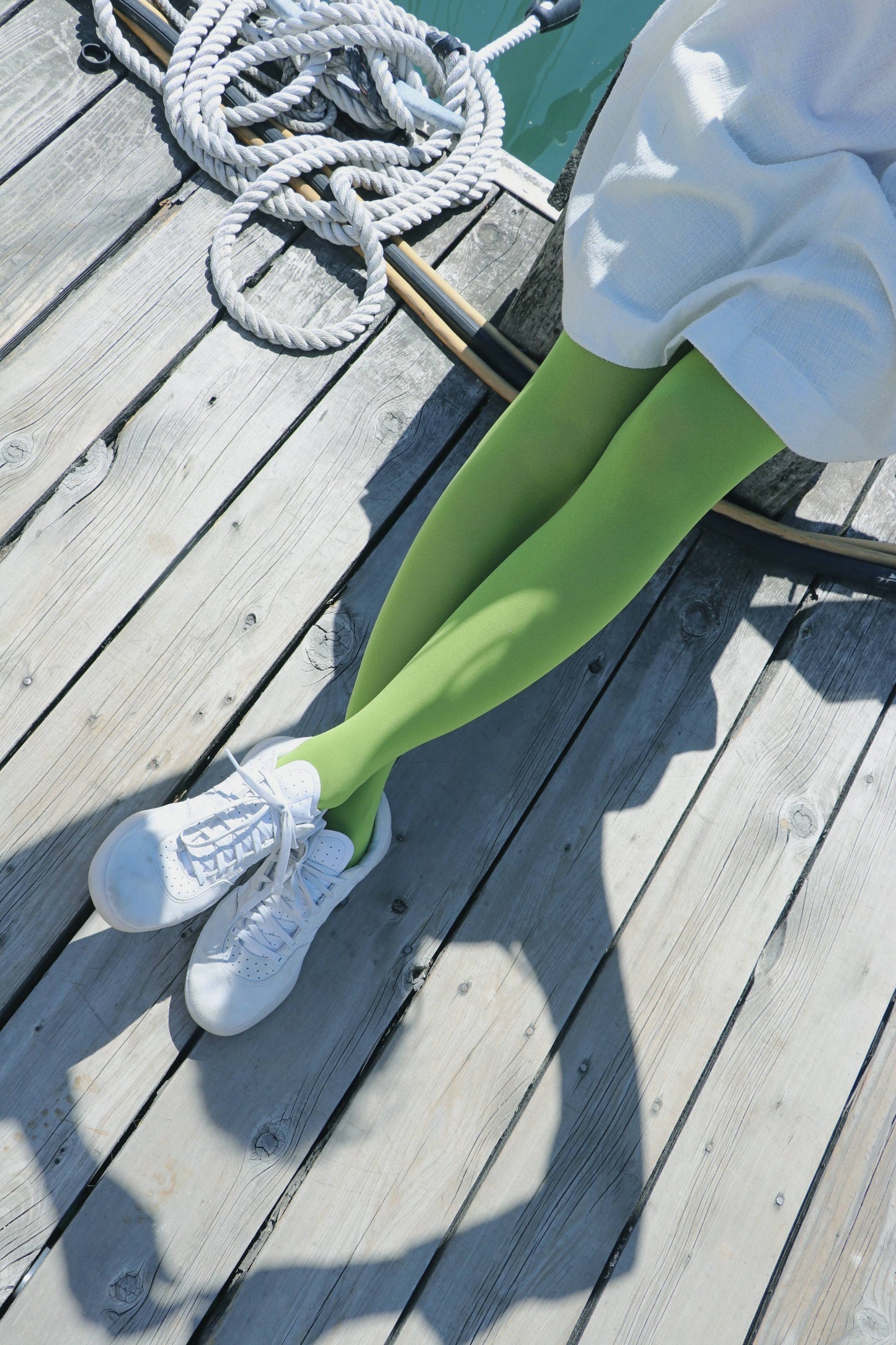 OPAQUE ZOKKI COLORED TIGHTS: Mustard / Small to Medium