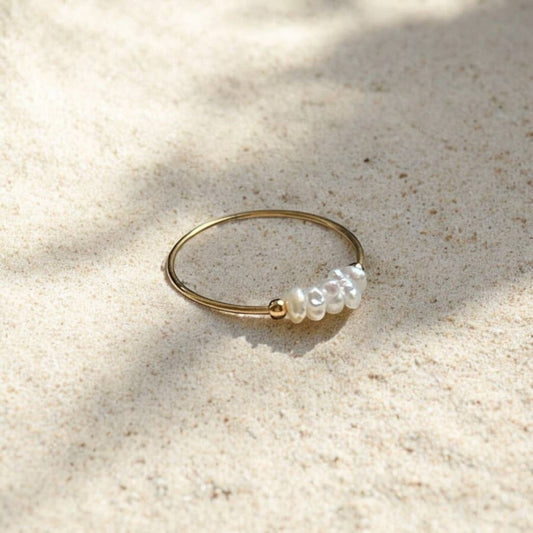 Boem Collection - Dainty Pearl Ring: 8