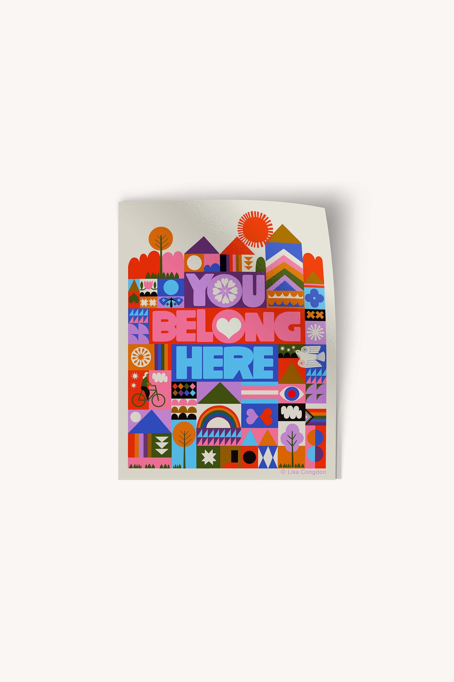 You Belong Here Large Sticker