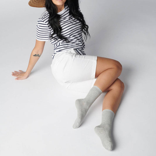 Hooray Sock Co. - Cement (Cotton): Small (Women's 4 - 10)