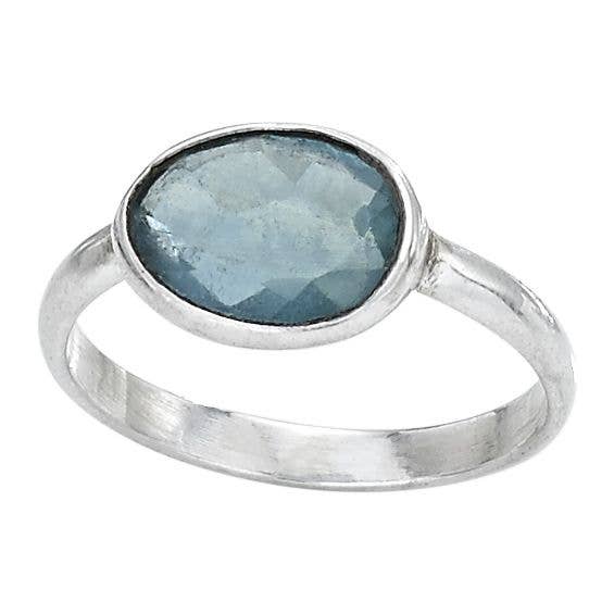 Tiger Mountain Jewelry - Bonaire Beauty Apatite Sterling Silver Ring: 8