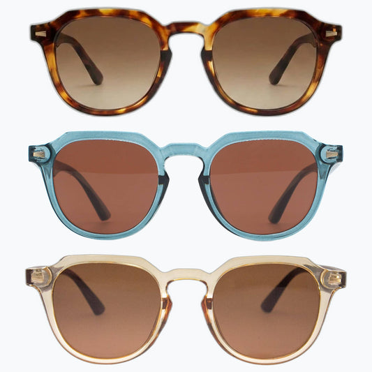 Jaxy Eyewear - Reverie by Jaxy - Retro Geometric Unisex Sunglasses: Tortoise