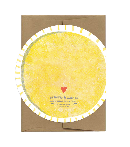 Isatopia - Soleil | Sun - Die Cut Card