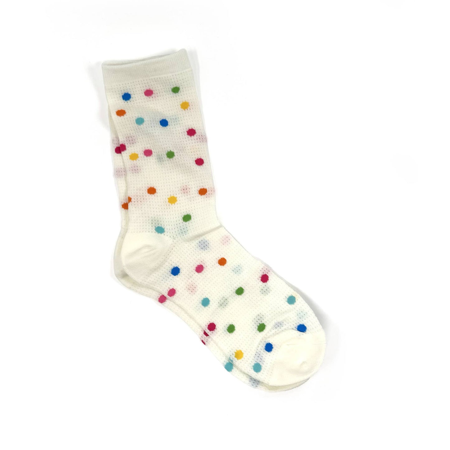 Polka Dot Lightweight Dottie Socks – Playful & Breathable: Multi