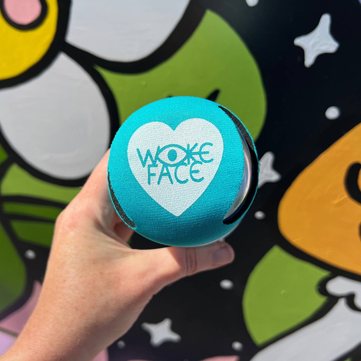 Wokeface Can Cuddler Drink Cooler Koozie: Mint