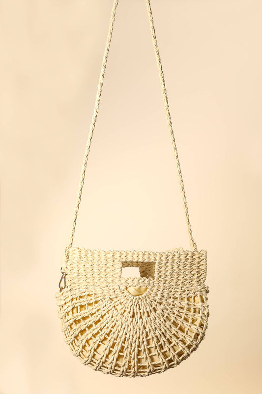 Braided Semi Circle Tote Bag: TA