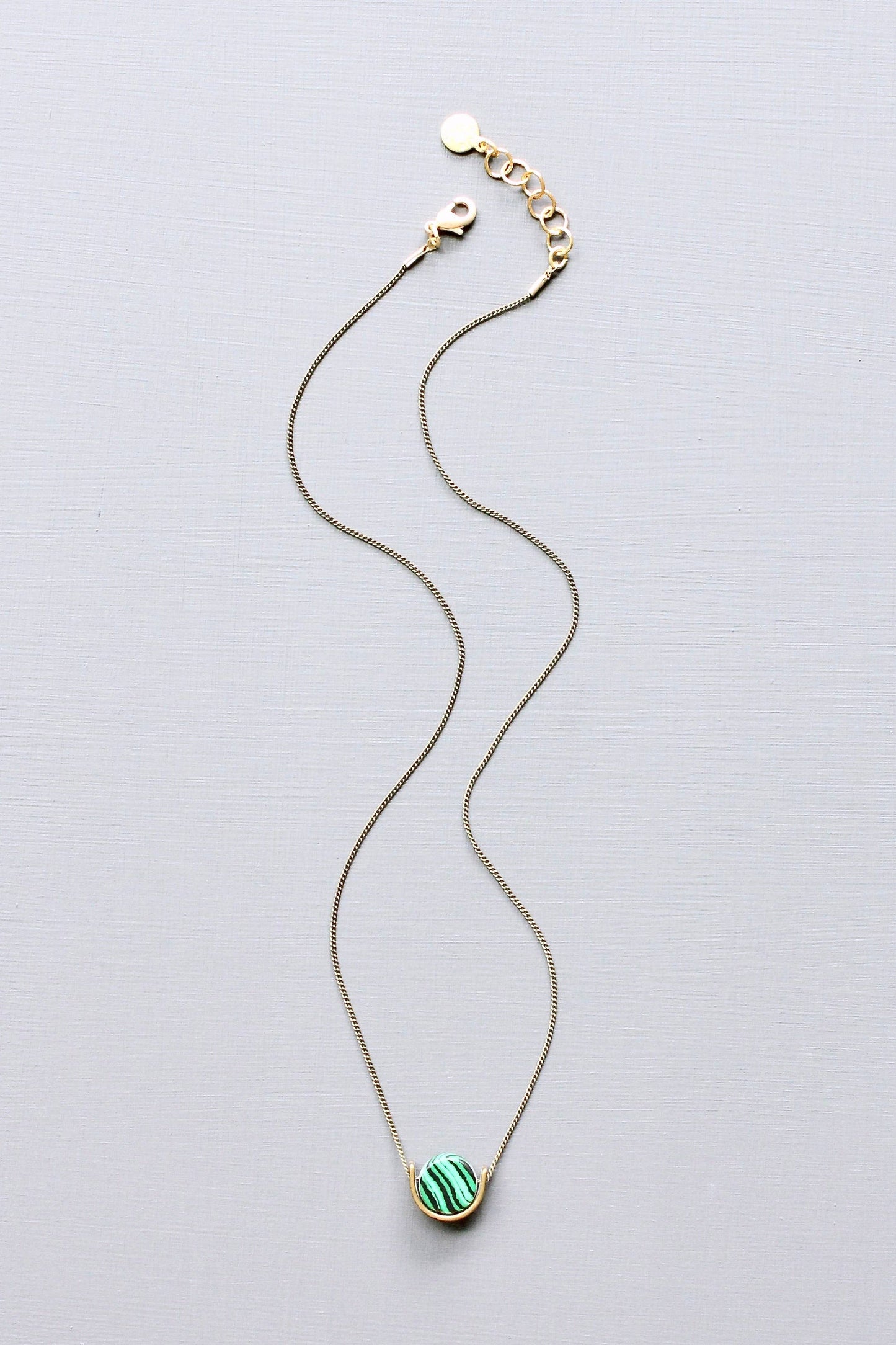 David Aubrey Jewelry - JLT216 malachite mini necklace