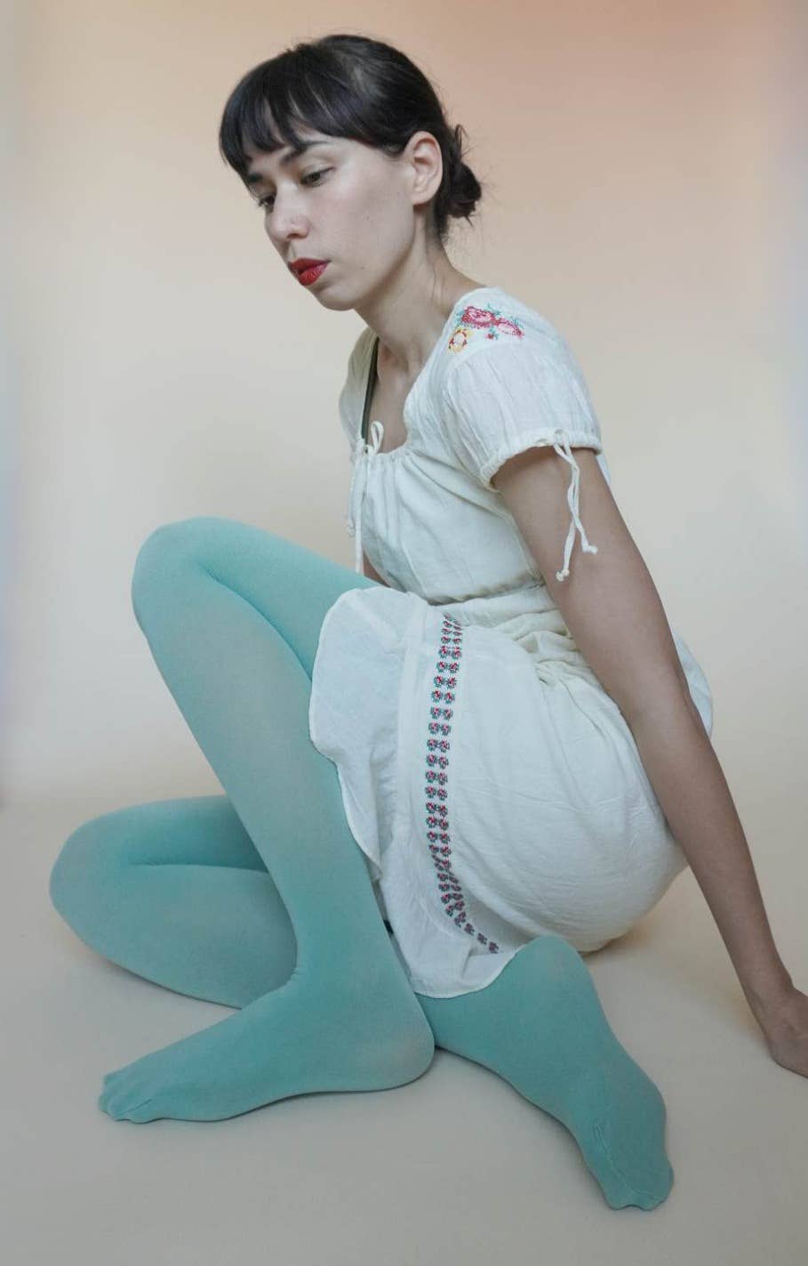 OPAQUE ZOKKI COLORED TIGHTS: Mustard / Small to Medium