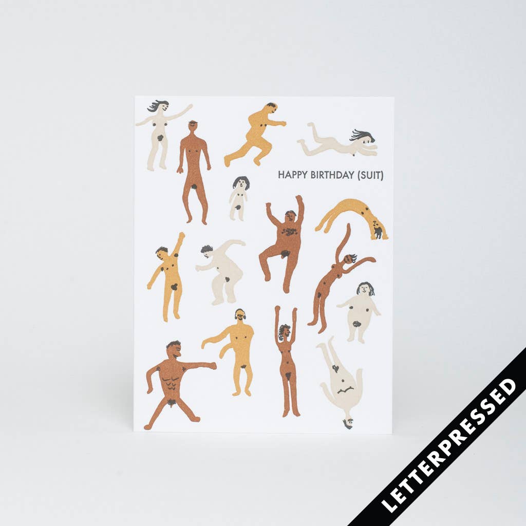 Egg Press - Birthday Suit Card