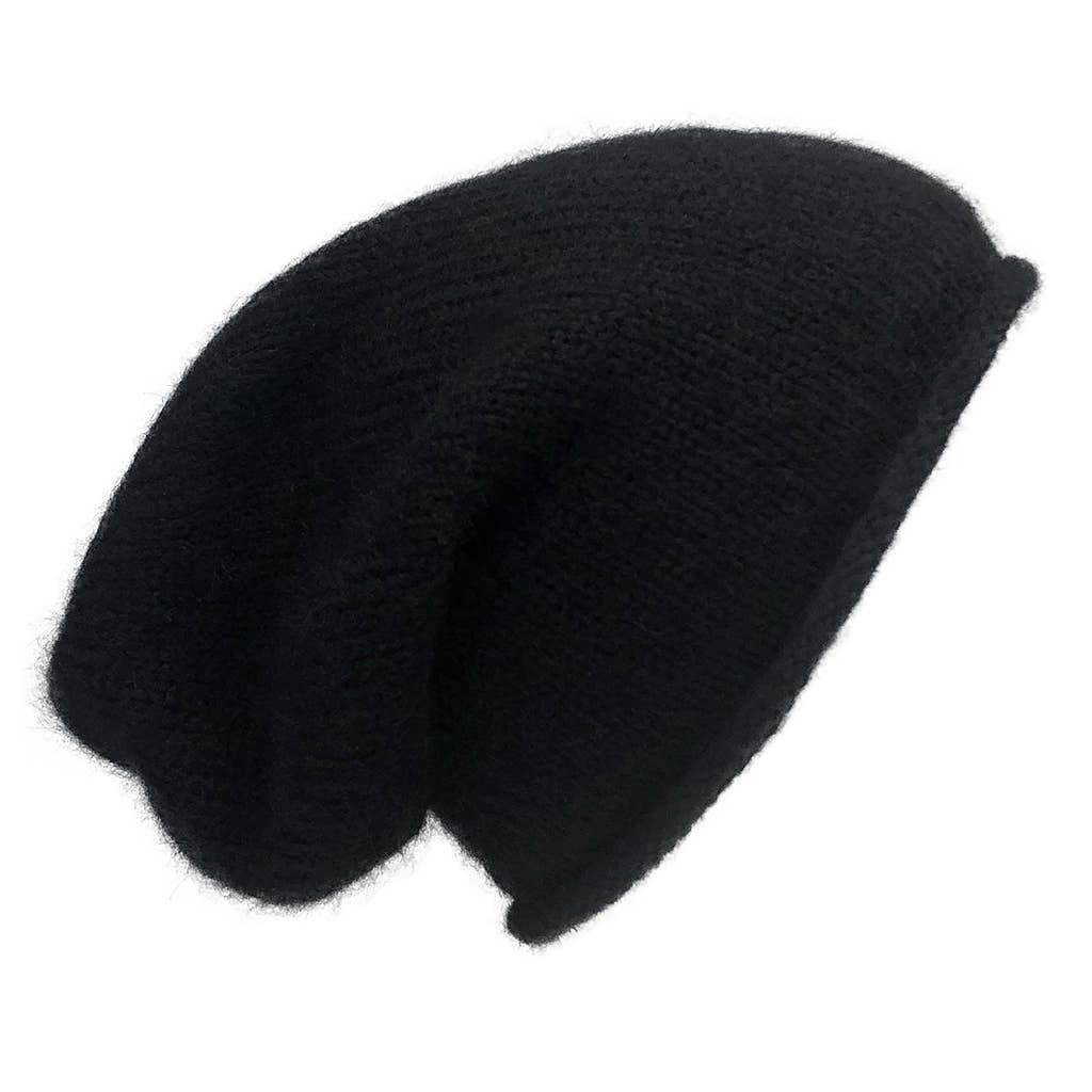 SLATE + SALT - Black Essential Knit Alpaca Beanie