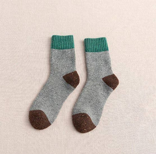 Rainbow Unicorn Birthday Surprise - Socks  - CAMILLA - Green Gray