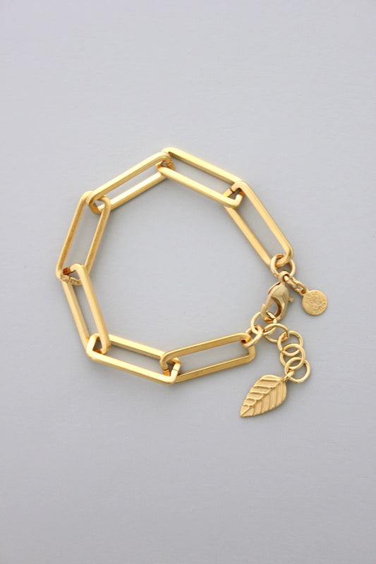 David Aubrey DORB20 Gold Chain Bracelet