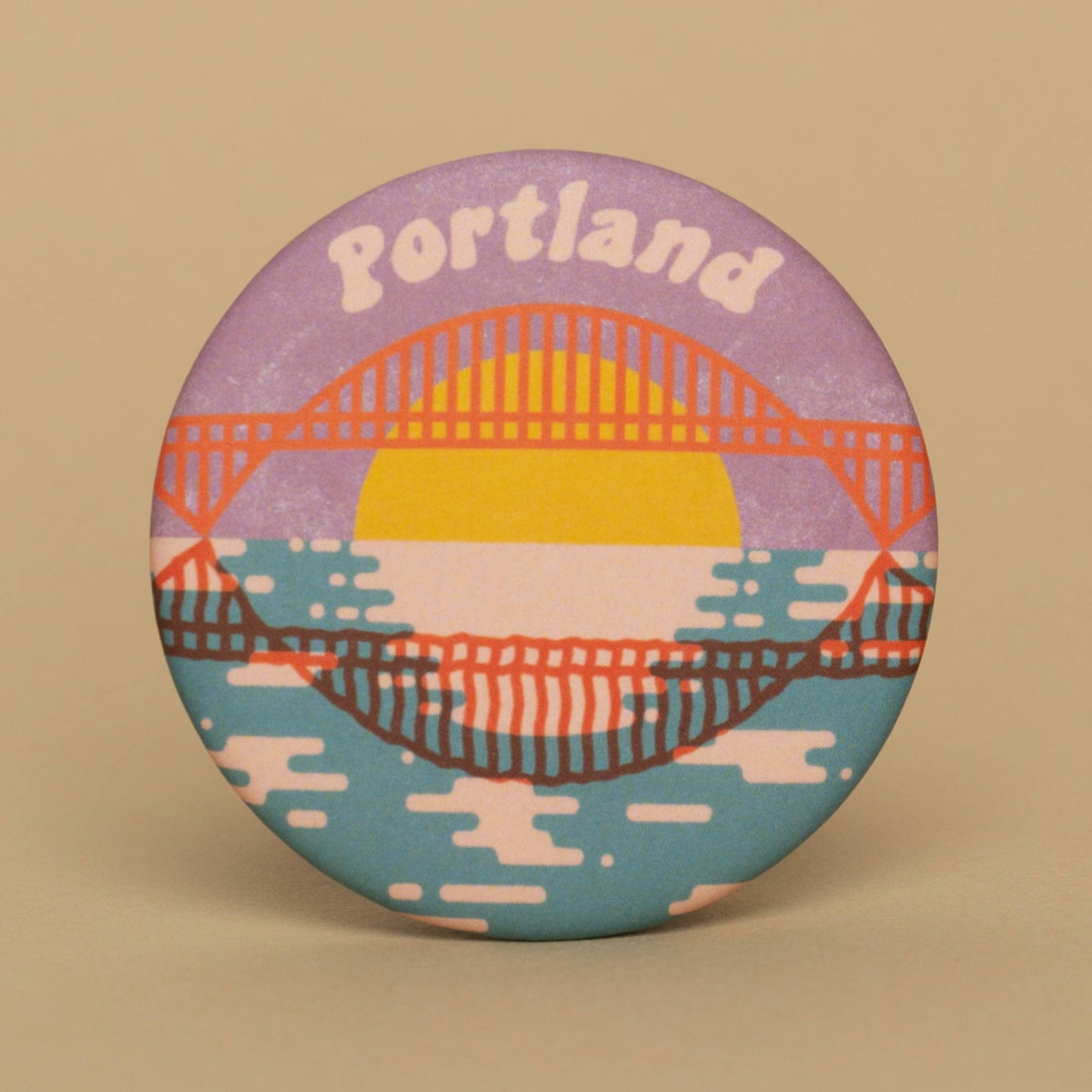 Tender Loving Empire - Groovy Bridge Round Magnet