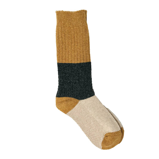 Rainbow Unicorn Birthday Surprise - Ryder Color Block Socks: Yellow / Dark Grey