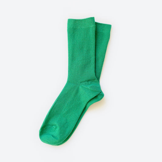 Hooray Sock Co. - Kelly Green (Merino Wool): Small (Women's 4 - 10)