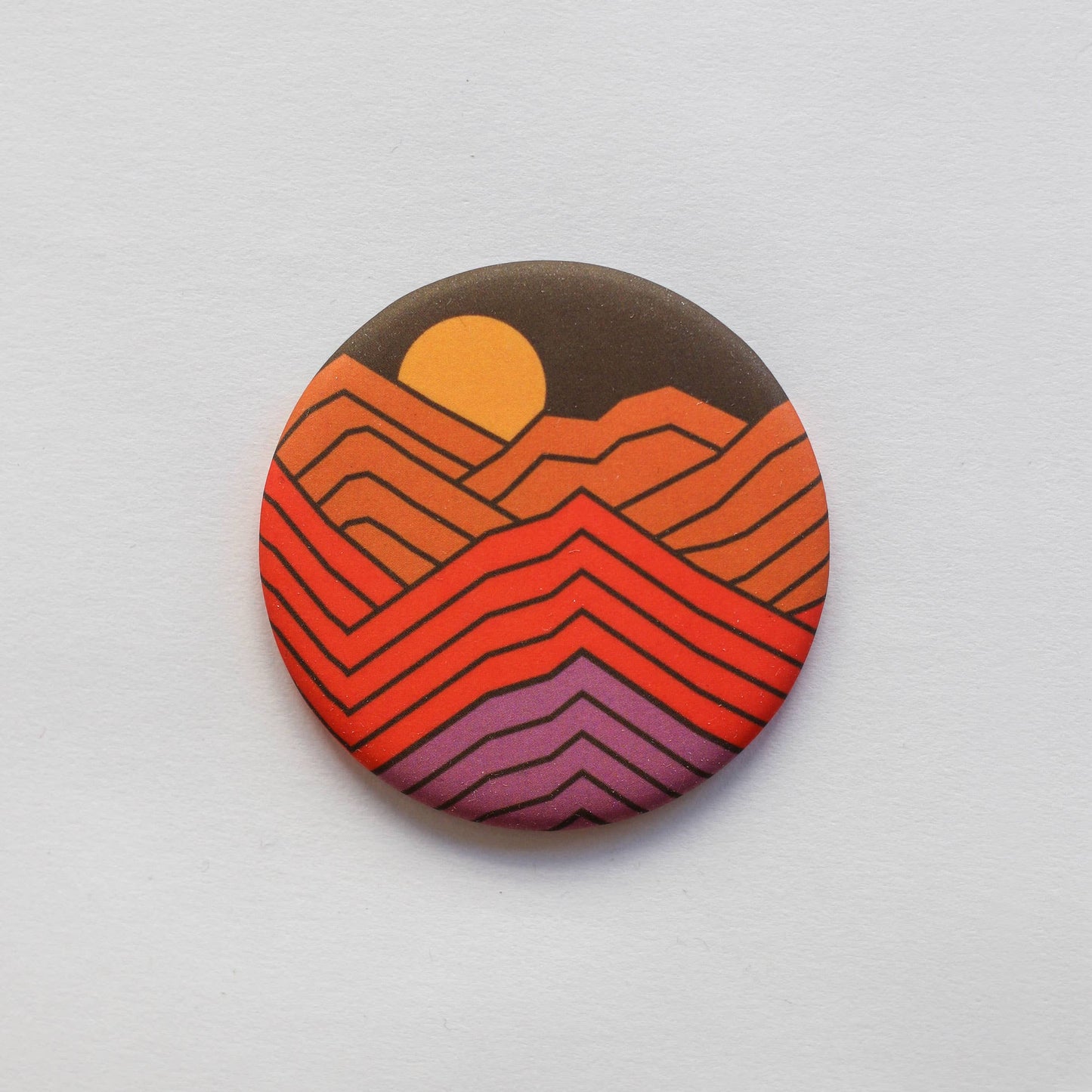 Tender Loving Empire - Mountain Sunrise Round Magnet