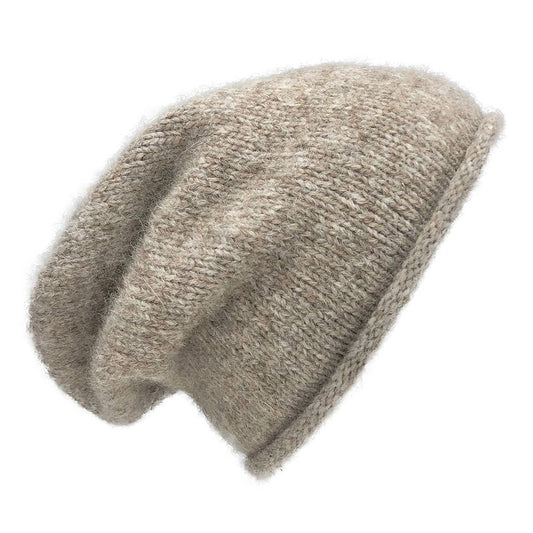 SLATE + SALT - Beige Essential Knit Alpaca Beanie
