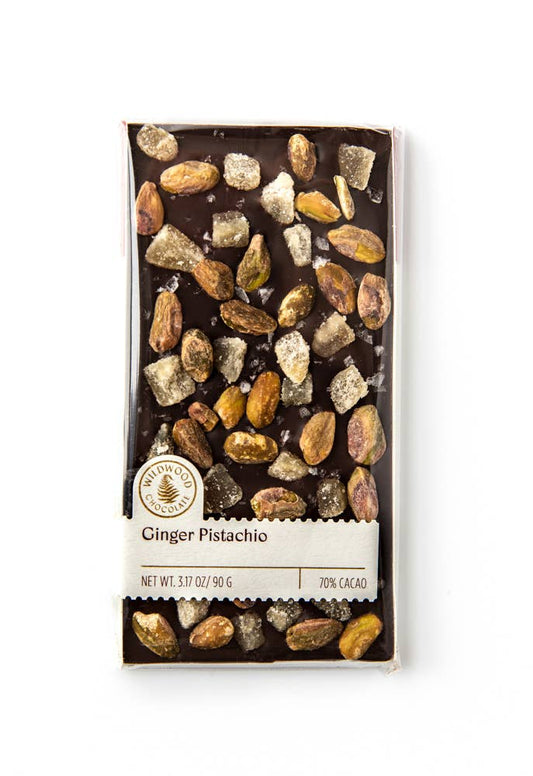 Wildwood Chocolate Ginger Pistachio Bar