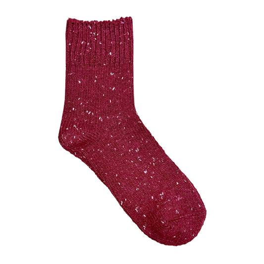 Mia Socks: Maroon