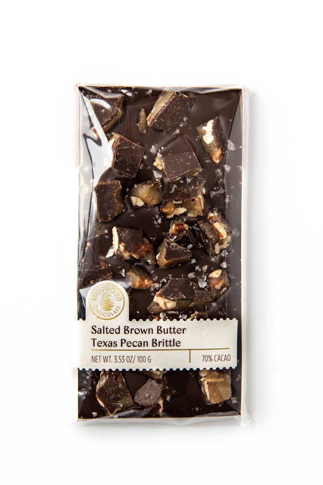 Wildwood Chocolate Salted Brown Butter Texas Pecan Brittle Bar