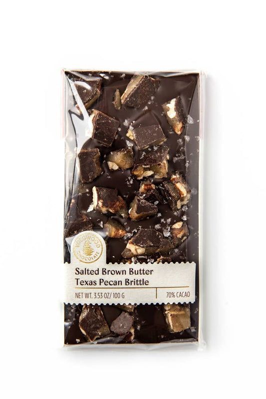 Wildwood Chocolate Salted Brown Butter Texas Pecan Brittle Bar