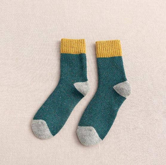 Rainbow Unicorn Birthday Surprise - Socks - CAMILLA - Yellow/Green