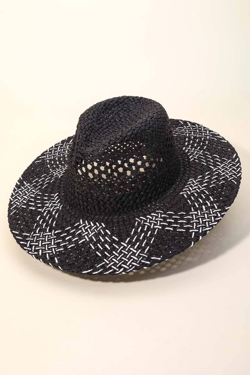 Anarchy Street - Two Tone Brim Woven Sunhat