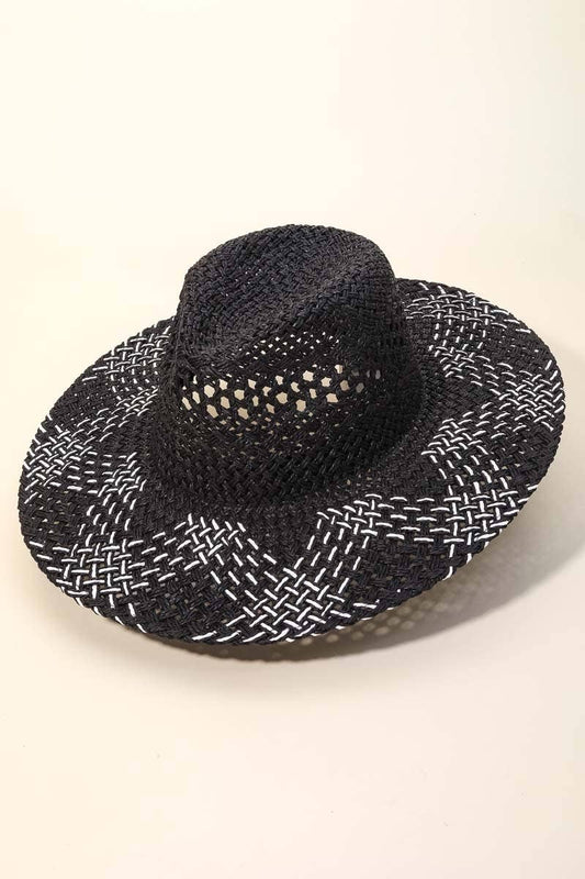 Anarchy Street - Two Tone Brim Woven Sunhat