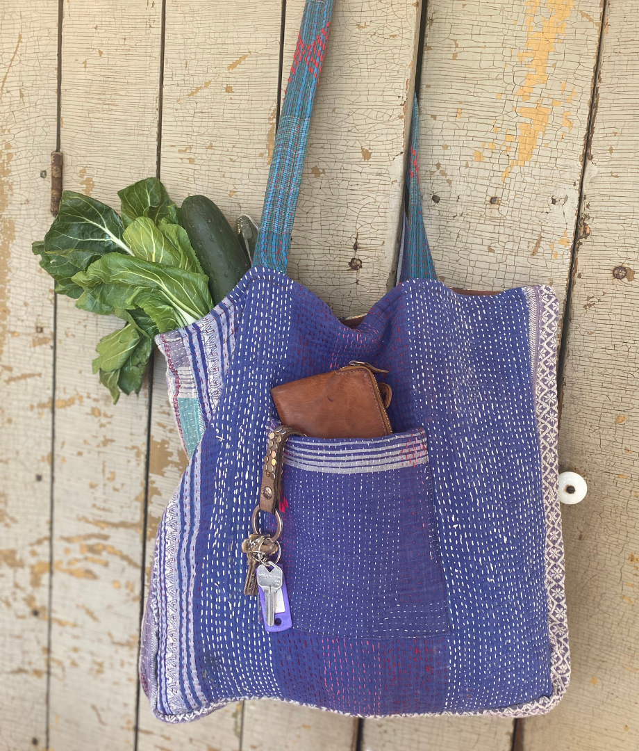 Seeds - Kantha Tote Bag