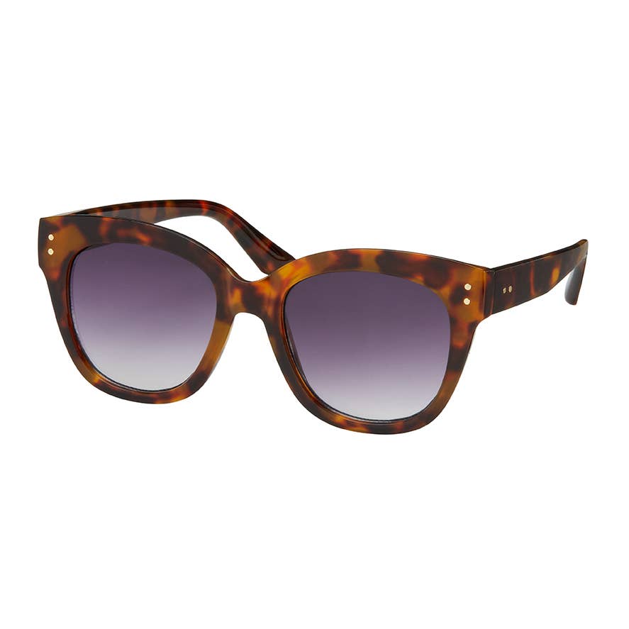 Blue Gem Sunglasses Inc - 1256 Rose- Round Cat Eye Sunglasses