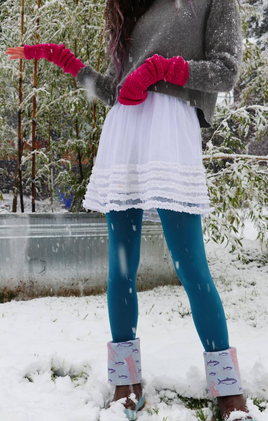 OPAQUE ZOKKI COLORED TIGHTS: Nutmeg / Small to Medium