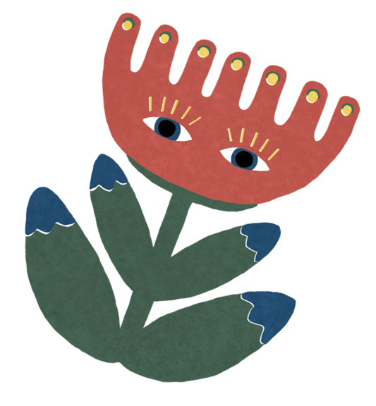 Isatopia - Oracle Flower - individual sticker