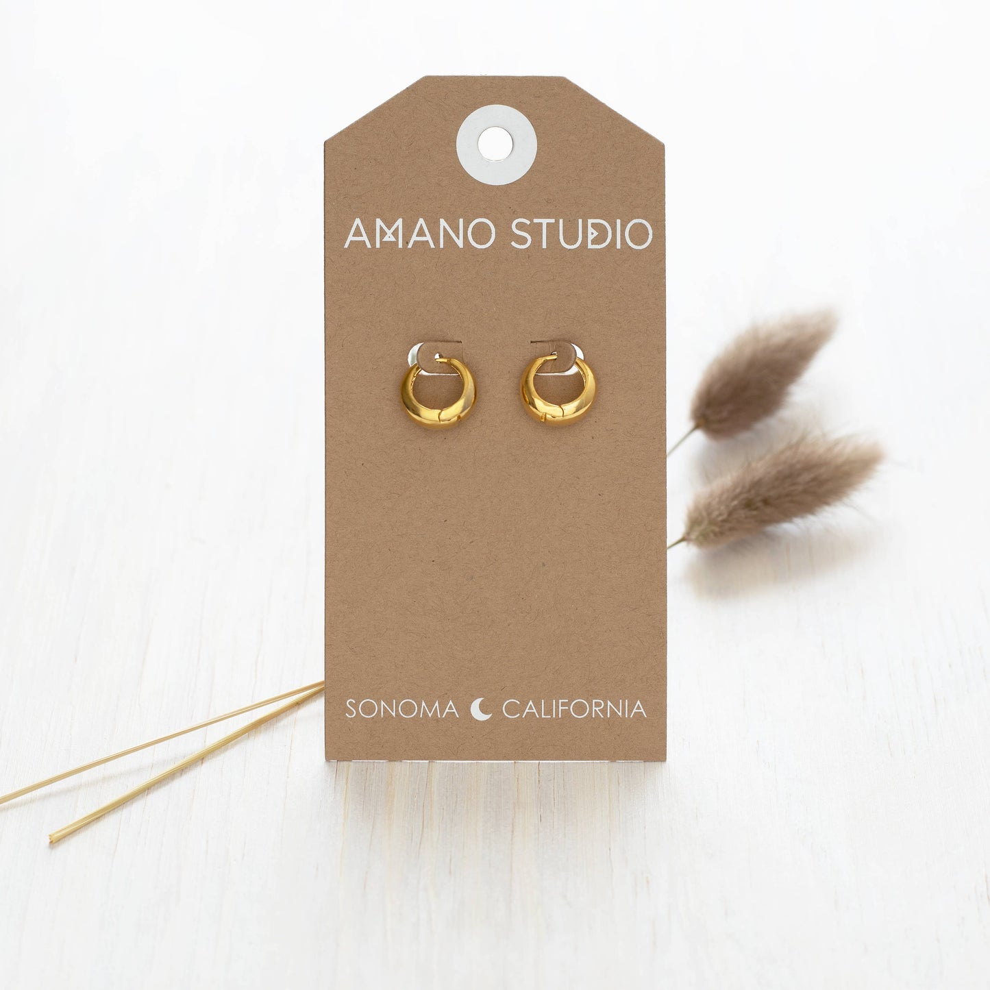 Sofia Huggie Hoops: Small