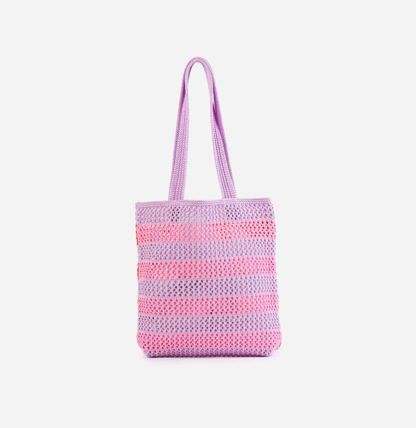 VERLOOP | knits - Stripe Raffia Tote: Lime Green