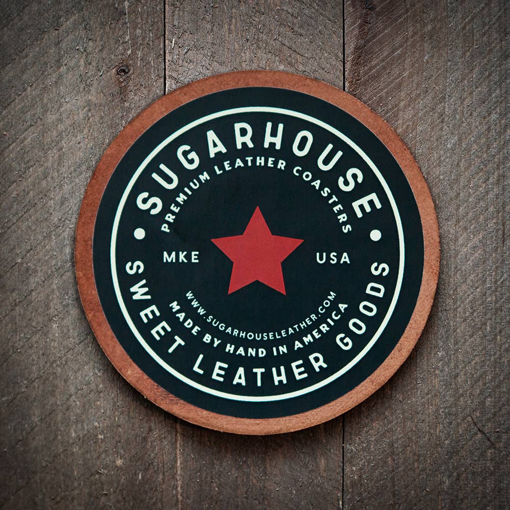 Sugarhouse Leather - Oregon State Silhouette Leather Coaster