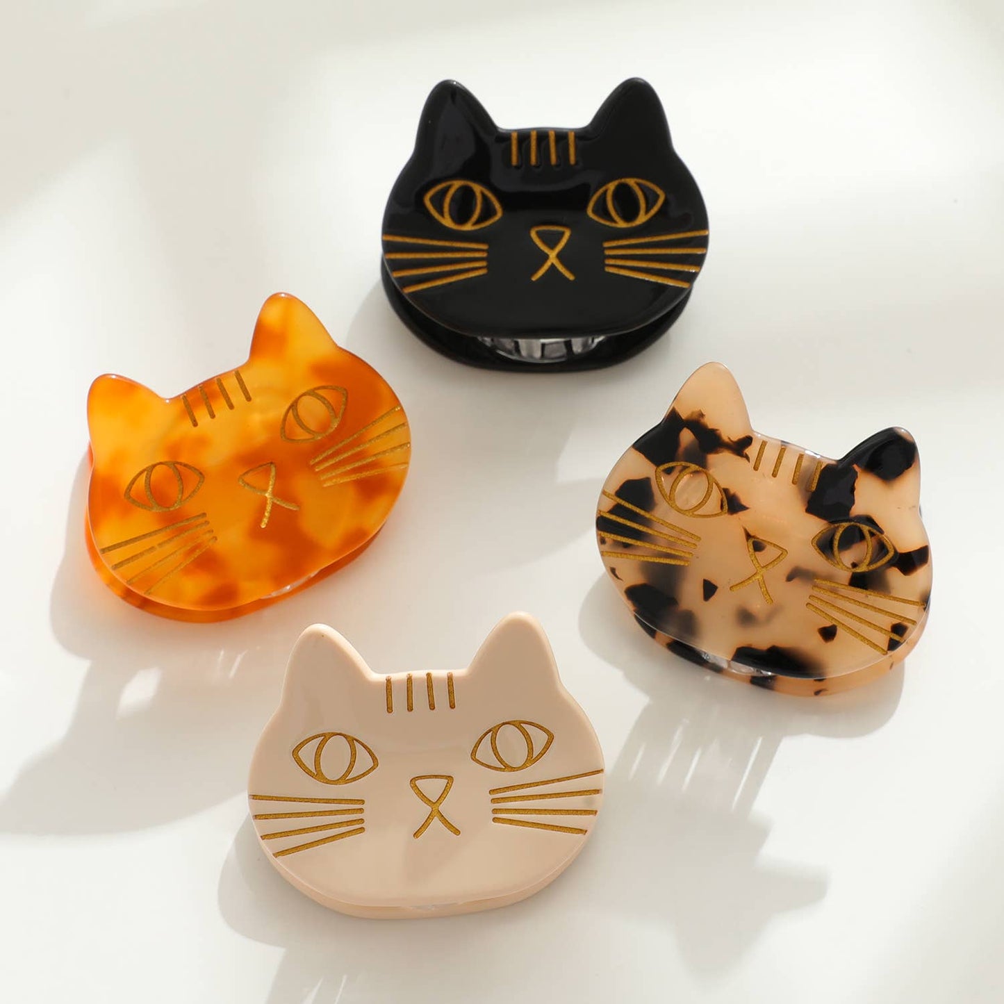 Adorro - Ginger Cat Claw Clip - Small: Assorted
