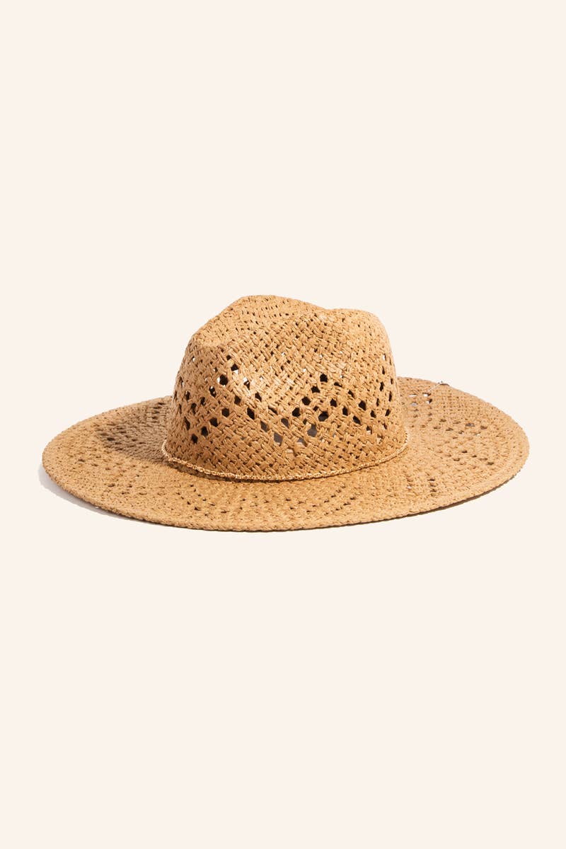 Anarchy Street - Rope Chain Straw Hat: KA